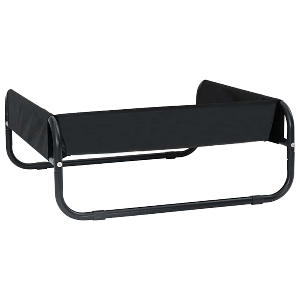 Dog Bed Black ML Oxford Fabric and Steel