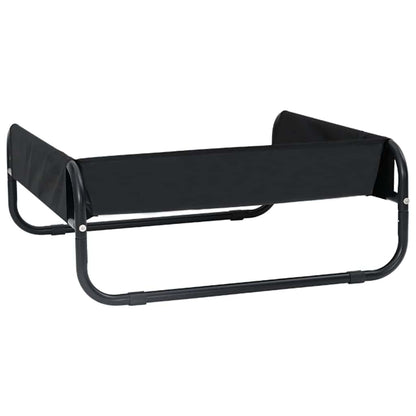 Dog Bed Black ML Oxford Fabric and Steel