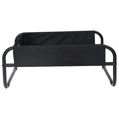 Dog Bed Black ML Oxford Fabric and Steel