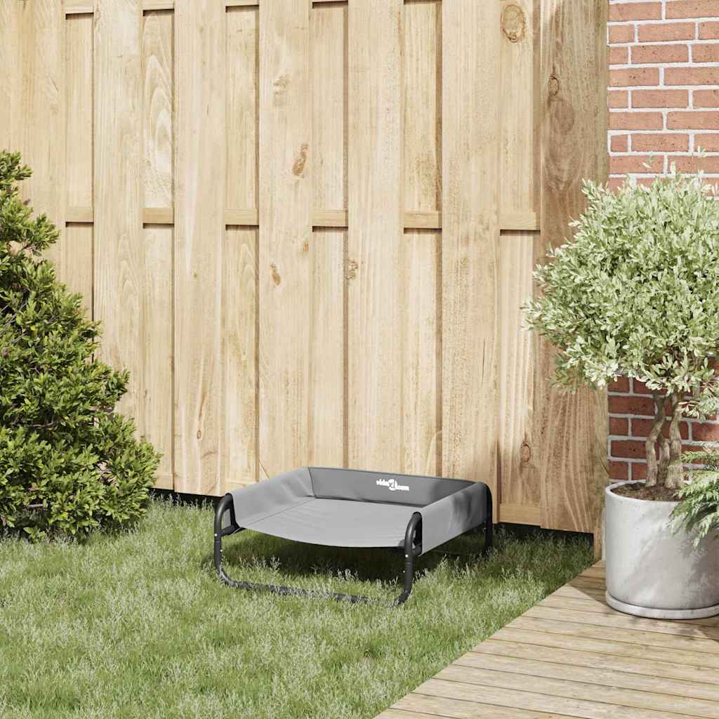 Dog Bed Light grey S Oxford Fabric and Steel