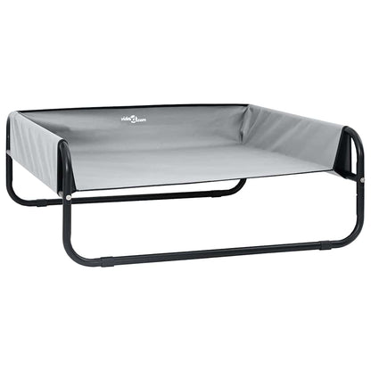 Dog Bed Light grey S Oxford Fabric and Steel