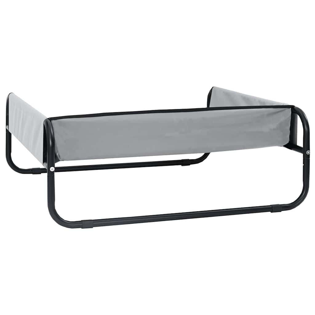 Dog Bed Light grey S Oxford Fabric and Steel