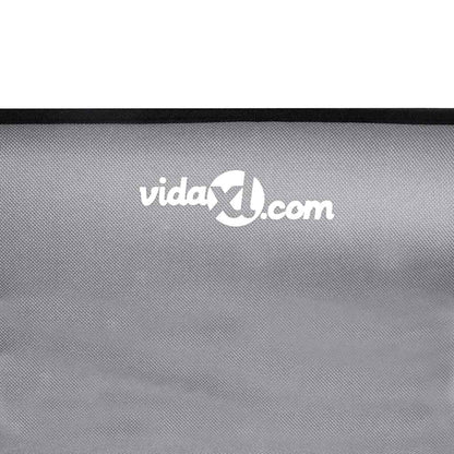 Dog Bed Light Grey L Oxford Fabric and Steel