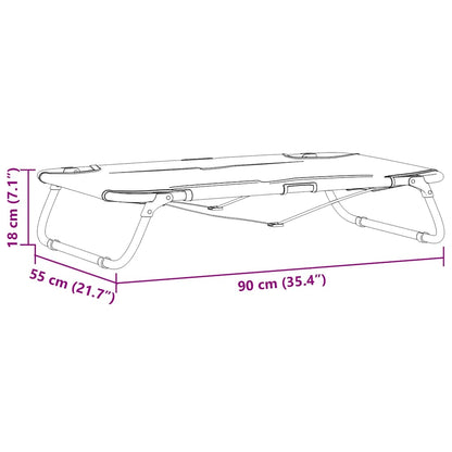 Dog Bed Light grey 90 x 55 x 18 cm Oxford Fabric and Steel