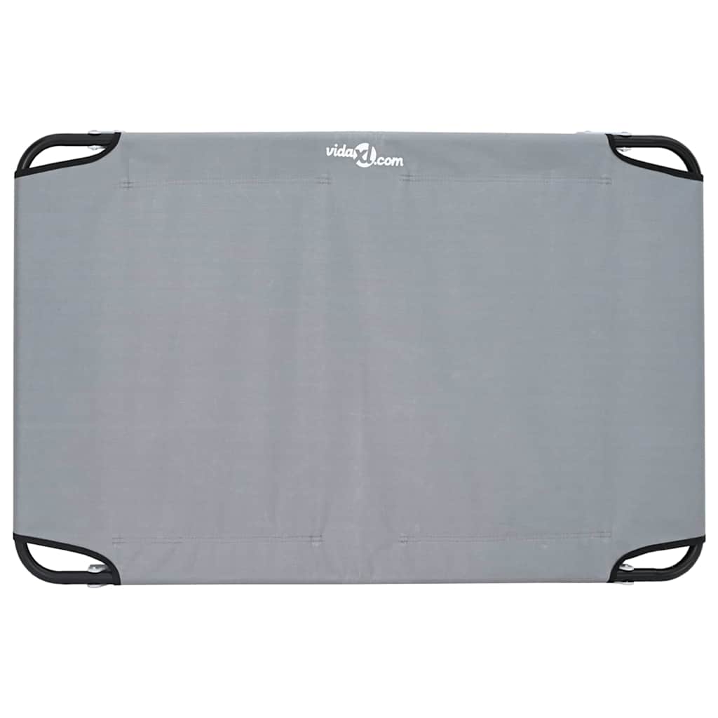 Dog Bed Light grey 90 x 55 x 18 cm Oxford Fabric and Steel