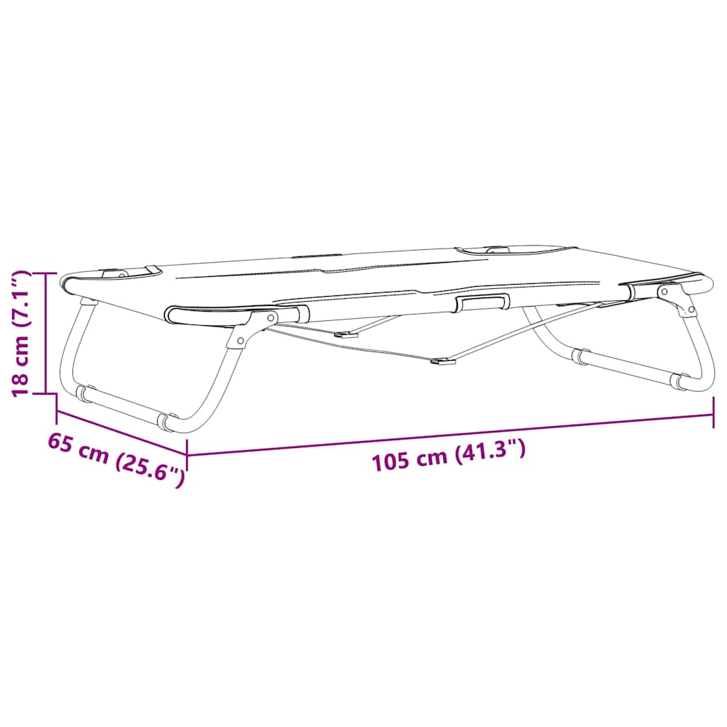 Dog Bed Light Grey 105 x 65 x 18 cm Oxford Fabric and Steel