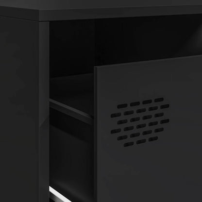 TV Cabinet Black 202x39x43.5 cm Cold-rolled Steel