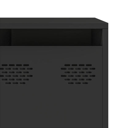 TV Cabinet Black 202x39x43.5 cm Cold-rolled Steel