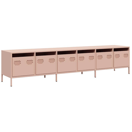 TV Cabinet Pink 202x39x43.5 cm Cold-rolled Steel