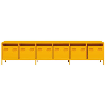 TV Cabinet Mustard Yellow 202x39x43.5 cm Cold-rolled Steel