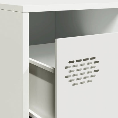 TV Cabinet White 202x39x43.5 cm Cold-rolled Steel