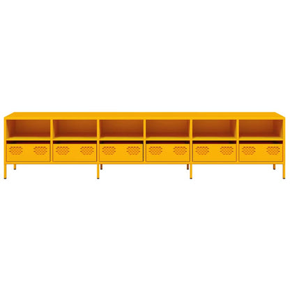 TV Cabinet Mustard Yellow 202x39x43.5 cm Cold-rolled Steel