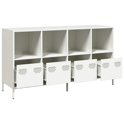 Sideboard White 135x39x73.5 cm Cold-rolled Steel