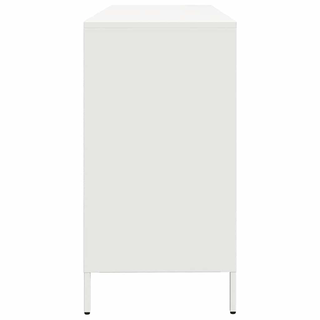 Sideboard White 135x39x73.5 cm Cold-rolled Steel