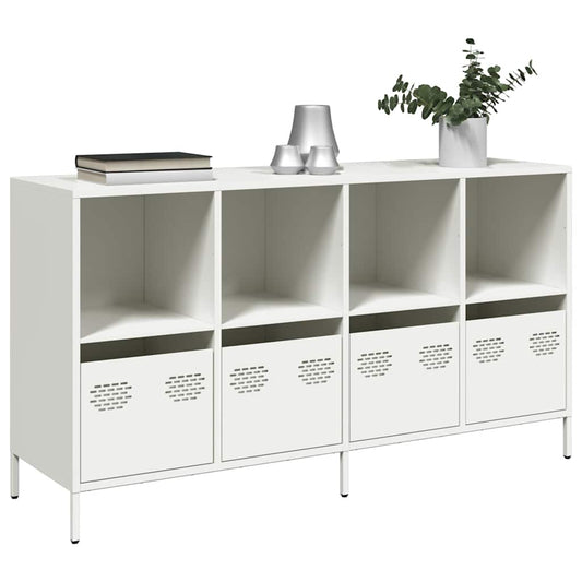 Sideboard White 135x39x73.5 cm Cold-rolled Steel