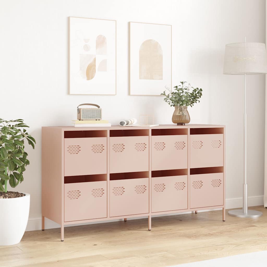 Sideboard Pink 135x39x73,5 cm Cold-rolled Steel