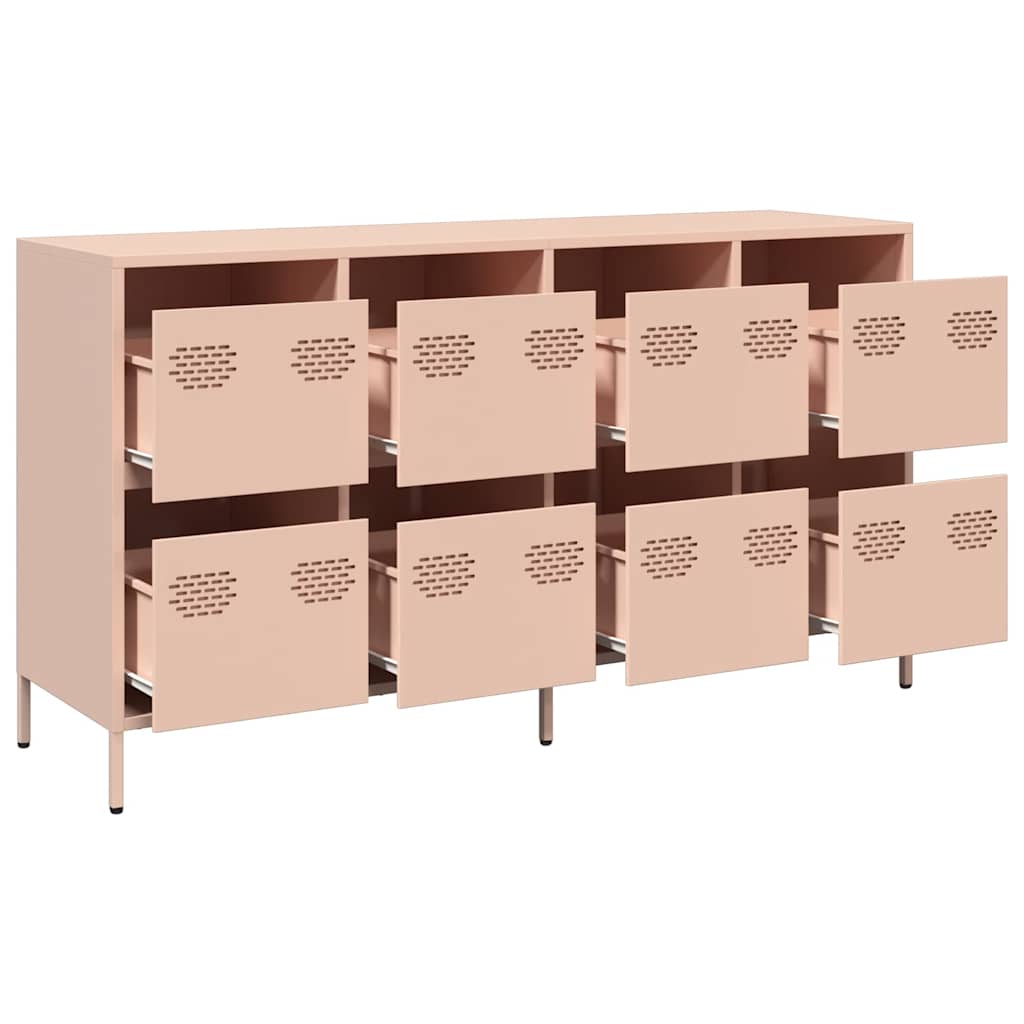 Sideboard Pink 135x39x73,5 cm Cold-rolled Steel