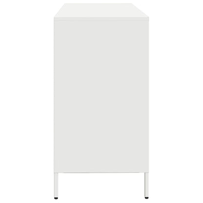 Sideboard White 135x39x73.5 cm Cold-rolled Steel