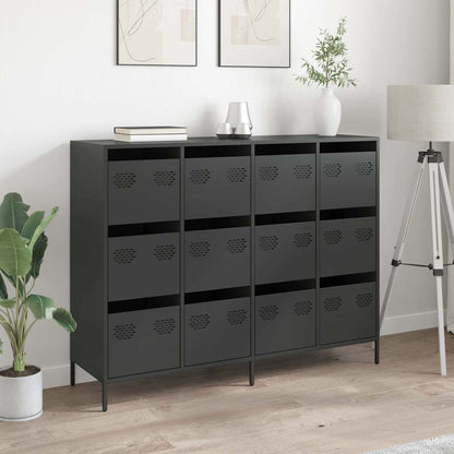 Sideboard Black 135x39x103.5 cm Cold-rolled Steel