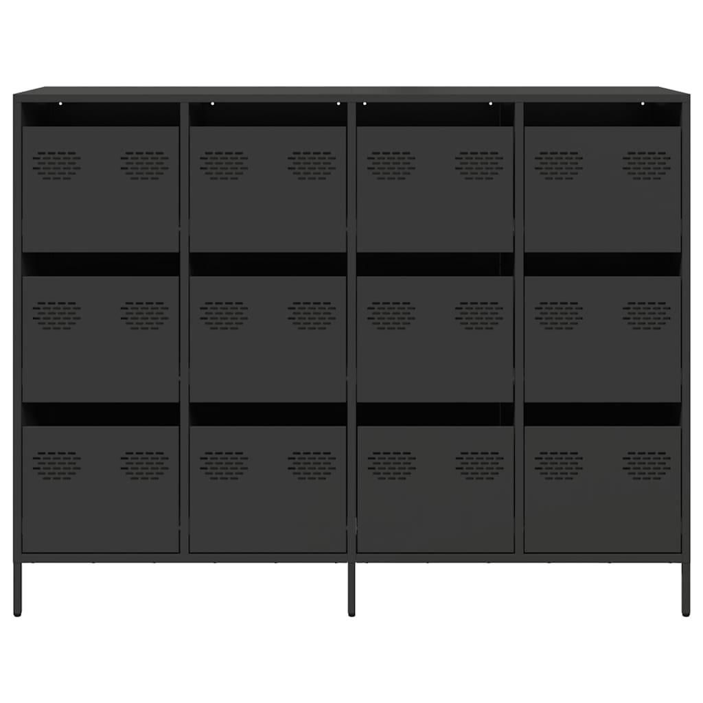 Sideboard Black 135x39x103.5 cm Cold-rolled Steel