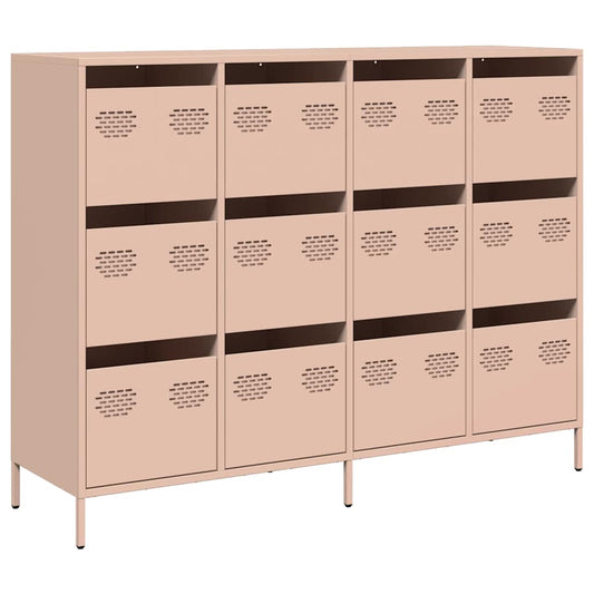 Sideboard Pink 135x39x103.5 cm Cold-rolled Steel