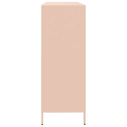 Sideboard Pink 135x39x103.5 cm Cold-rolled Steel