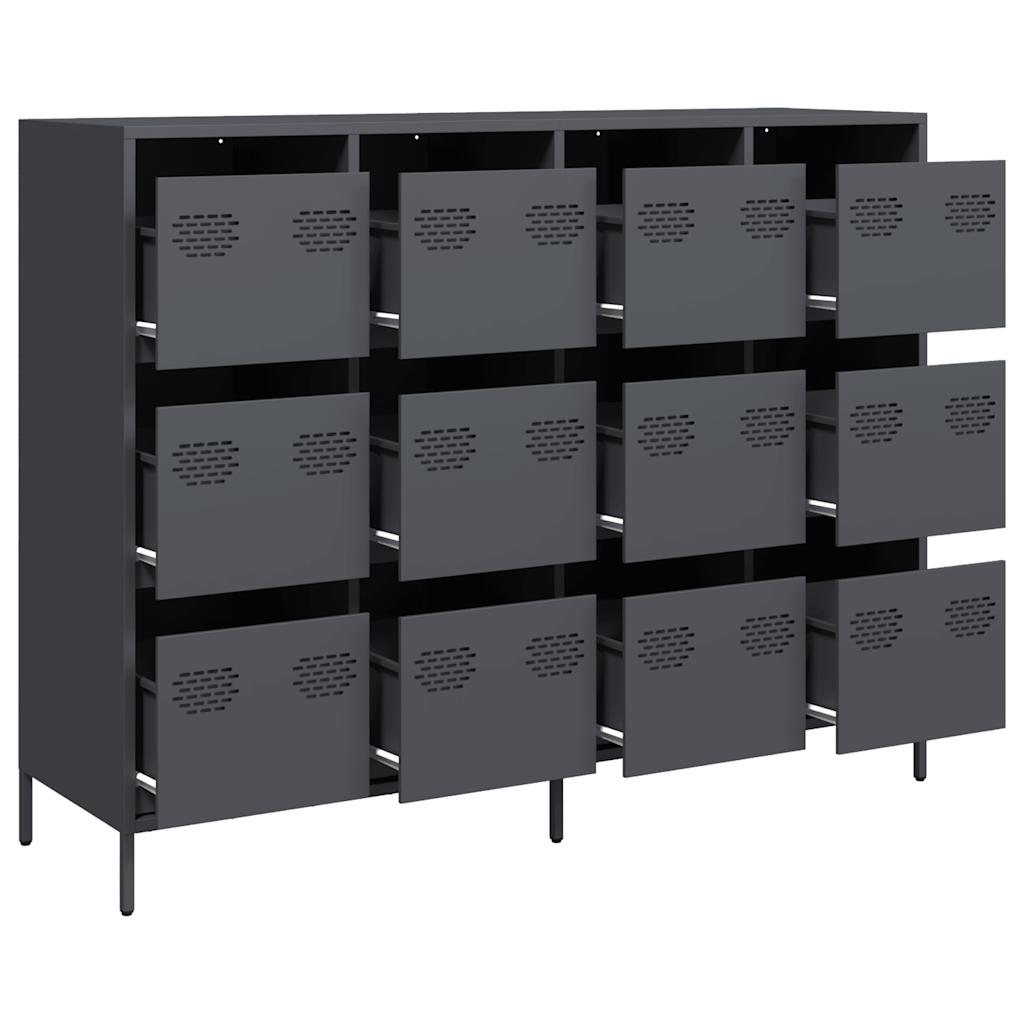 Sideboard Anthracite 135x39x103.5 cm Cold-rolled Steel
