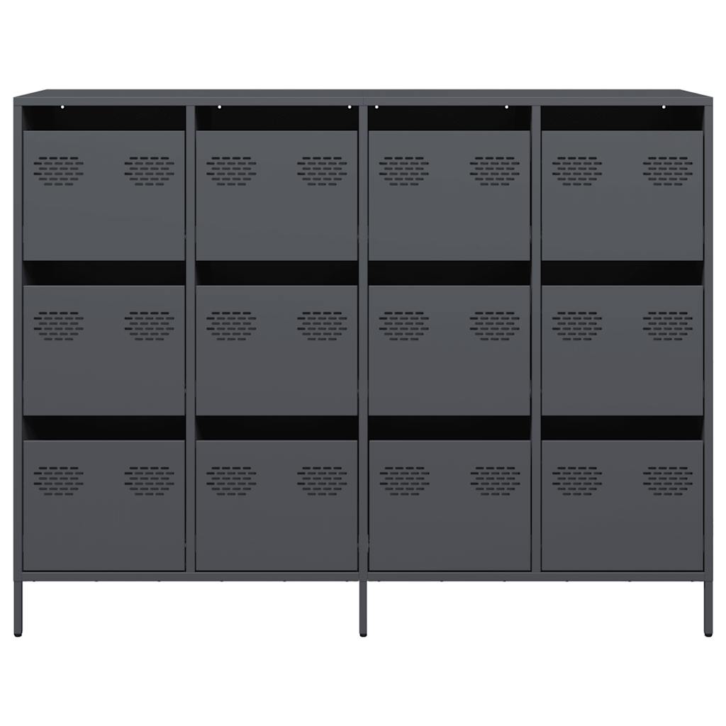 Sideboard Anthracite 135x39x103.5 cm Cold-rolled Steel