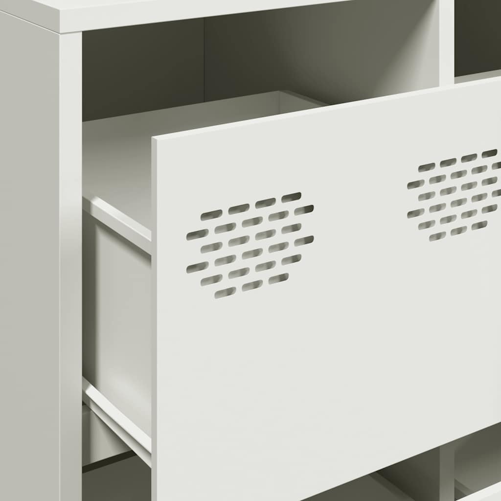 Sideboard White 135x39x103.5 cm Cold-rolled Steel