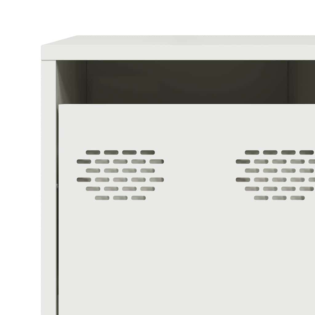 Sideboard White 135x39x103.5 cm Cold-rolled Steel