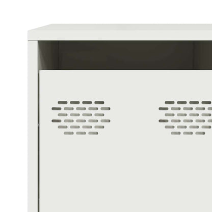 Sideboard White 135x39x103.5 cm Cold-rolled Steel