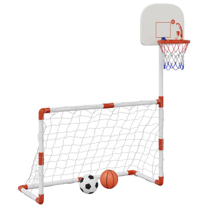 Children's Football and Basketball Set with Balls 98x50x70 cm