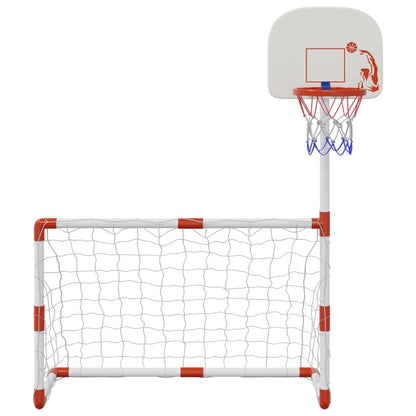 Children's Football and Basketball Set with Balls 98x50x70 cm