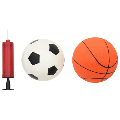 Children's Football and Basketball Set with Balls 98x50x70 cm