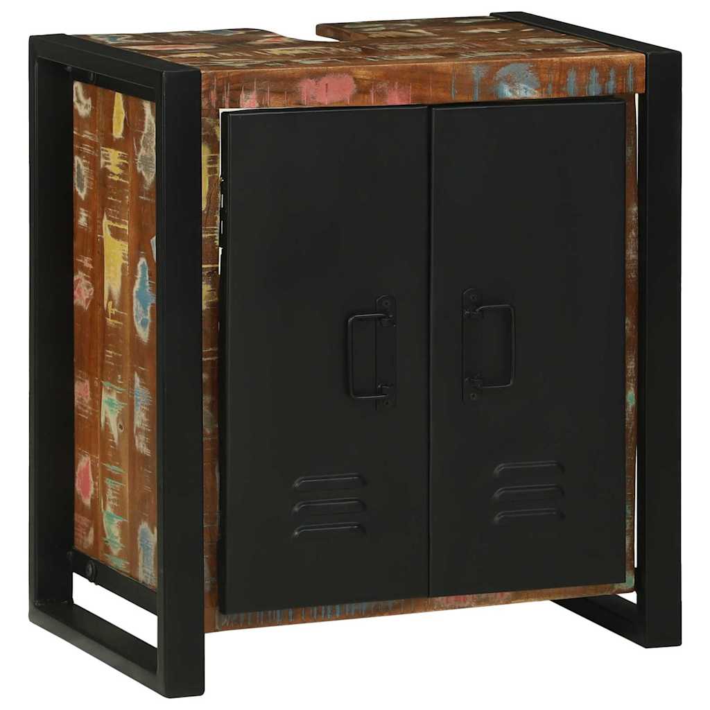 Bathroom Furniture Set with Drawer 3 pcs Solid Reclaim Wood