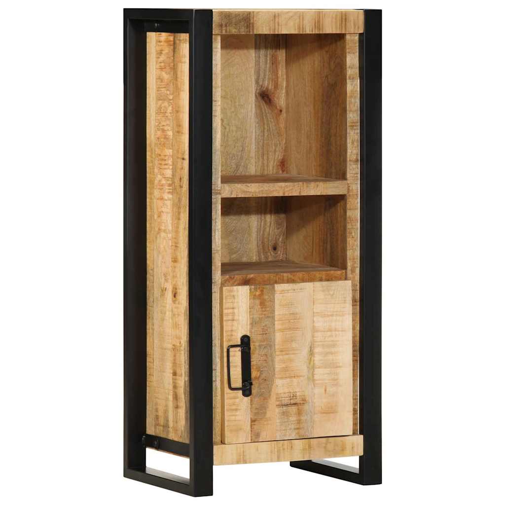Bathroom Furniture Set 3 pcs Brown and Black Solid Mango Wood
