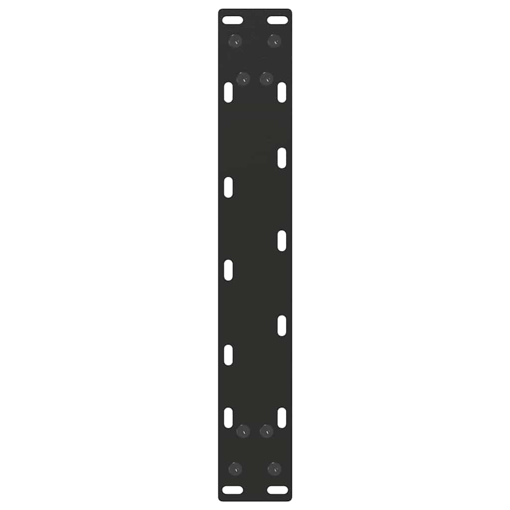 Coffee Table Legs U-Shaped 2 pcs Black 30x(30-31) cm Steel