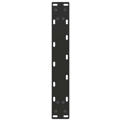 Coffee Table Legs U-Shaped 2 pcs Black 30x(30-31) cm Steel