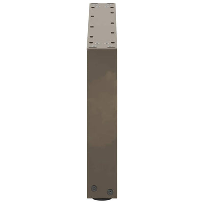 Coffee Table Legs U-Shaped 2 pcs Natural Steel 60x(30-31) cm Steel