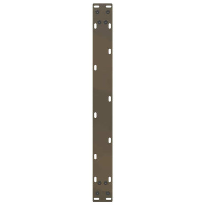 Coffee Table Legs U-Shaped 2 pcs Natural Steel 60x(30-31) cm Steel