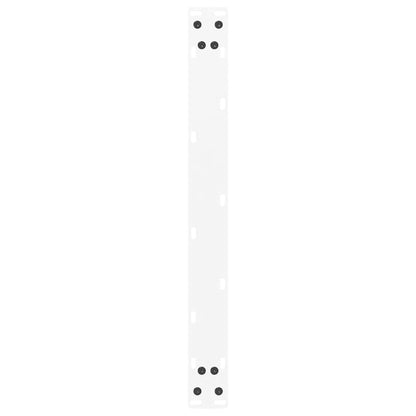 Coffee Table Legs U-Shaped 2 pcs White 70x(30-31) cm Steel