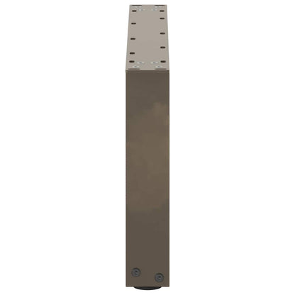 Coffee Table Legs U-Shaped 2 pcs Natural Steel 70x(30-31) cm Steel