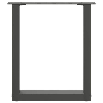Coffee Table Legs U-Shaped 2 pcs Anthracite 28x(42-43) cm Steel