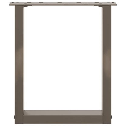 Coffee Table Legs U-Shaped 2 pcs Natural Steel 28x(42-43) cm Steel