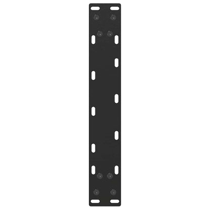 Coffee Table Legs U-Shaped 2 pcs Black 38x(42-43) cm Steel