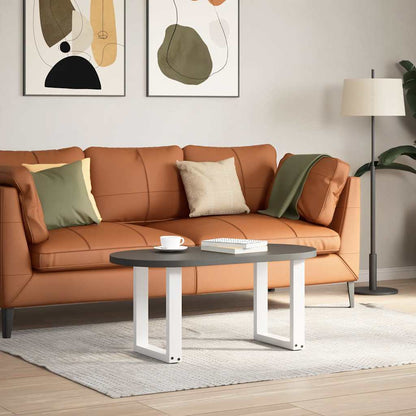 Coffee Table Legs U-Shaped 2 pcs White 38x(42-43) cm Steel
