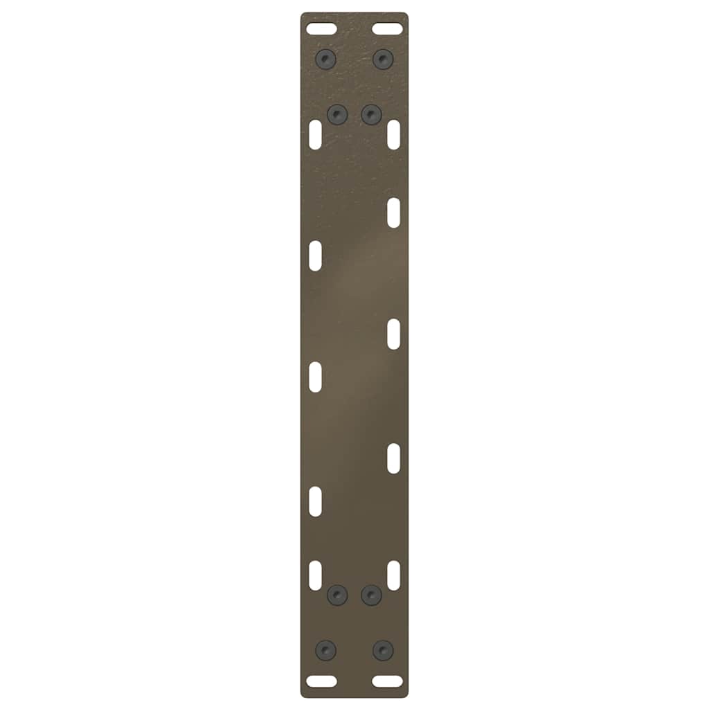 Coffee Table Legs U-Shaped 2 pcs Natural Steel 38x(42-43) cm Steel