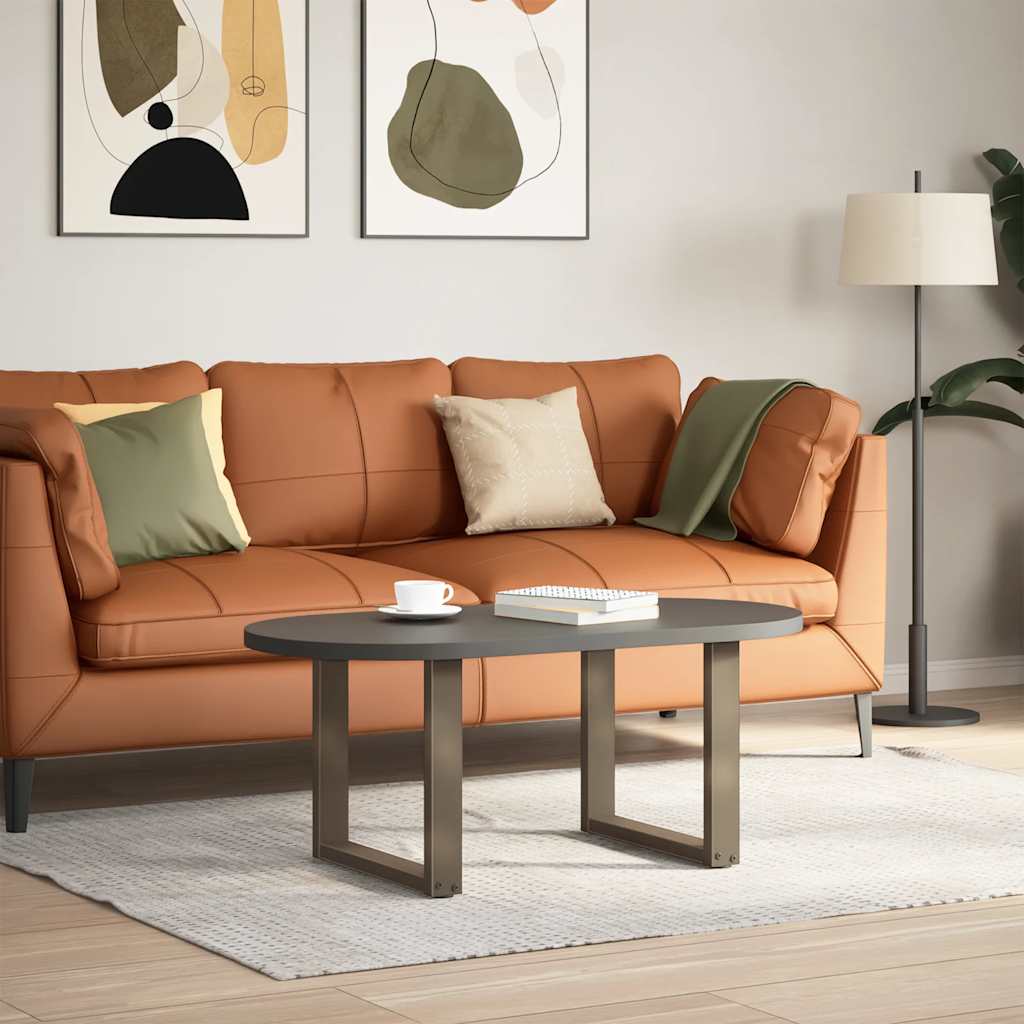 Coffee Table Legs U-Shaped 2 pcs Natural Steel 50x(42-43) cm Steel