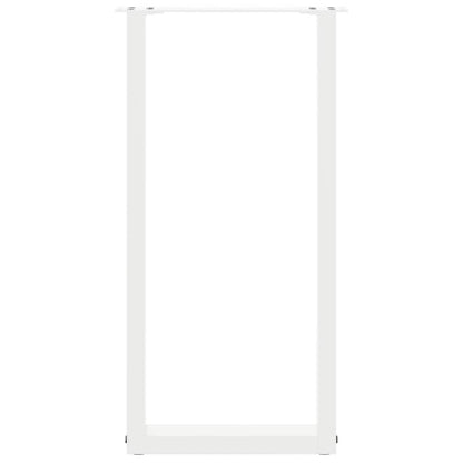 Console Table Legs U-Shaped 2 pcs White 28x(72-73) cm Steel