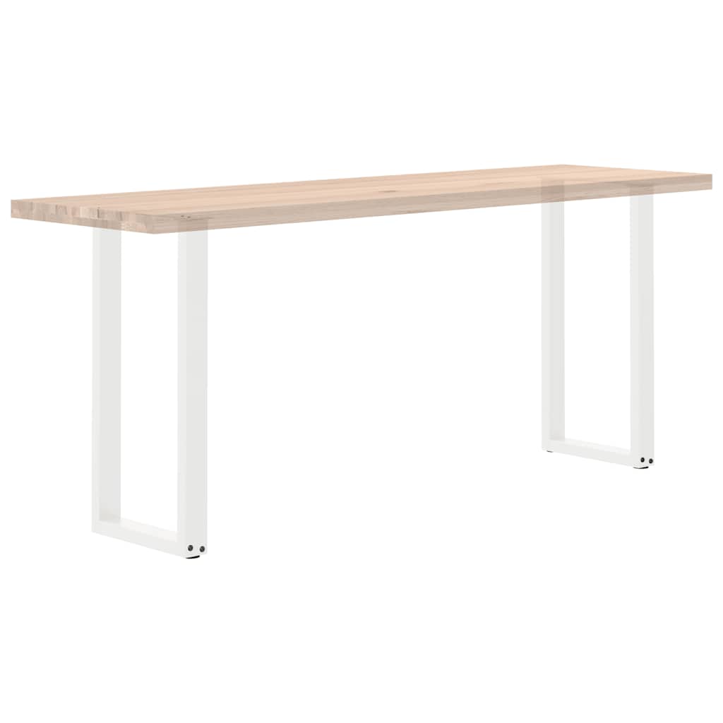 Console Table Legs U-Shaped 2 pcs White 28x(72-73) cm Steel